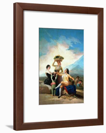 The Grape Harvest or Autumn, 1786-Francisco de Goya-Framed Giclee Print