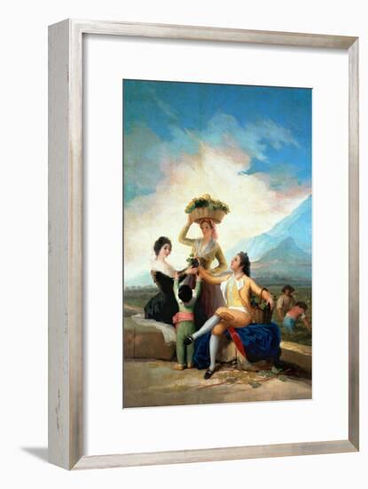 The Grape Harvest or Autumn, 1786-Francisco de Goya-Framed Giclee Print
