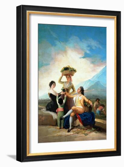 The Grape Harvest or Autumn, 1786-Francisco de Goya-Framed Giclee Print