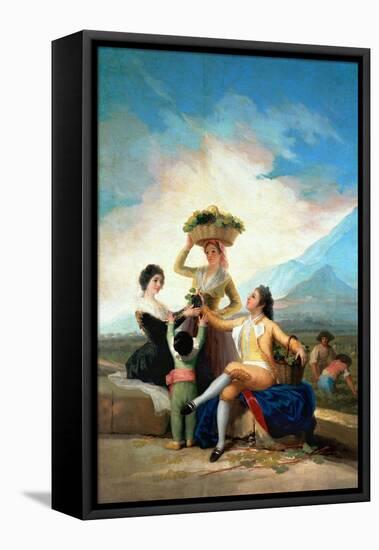 The Grape Harvest or Autumn, 1786-Francisco de Goya-Framed Premier Image Canvas