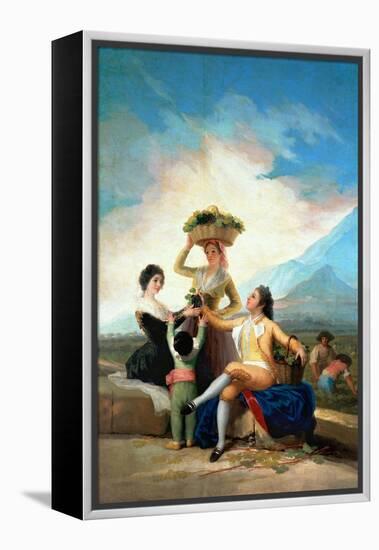 The Grape Harvest or Autumn, 1786-Francisco de Goya-Framed Premier Image Canvas