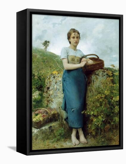 The Grape Picker. 1895-Leon Bazile Perrault-Framed Premier Image Canvas