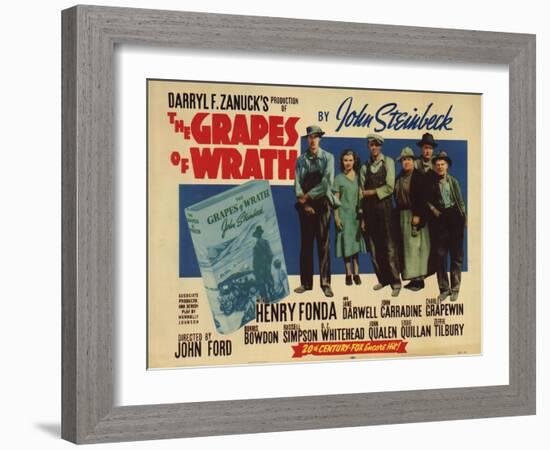 The Grapes of Wrath, 1940-null-Framed Art Print