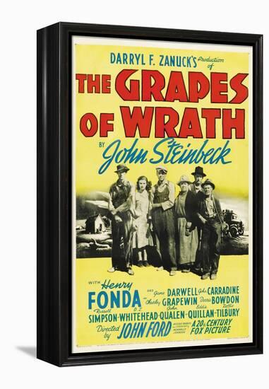 The Grapes of Wrath, 1940-null-Framed Stretched Canvas