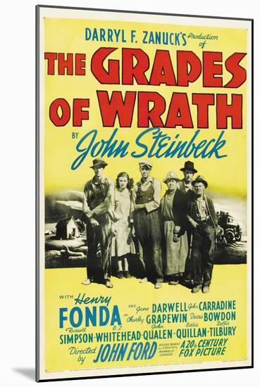 The Grapes of Wrath, 1940-null-Mounted Art Print