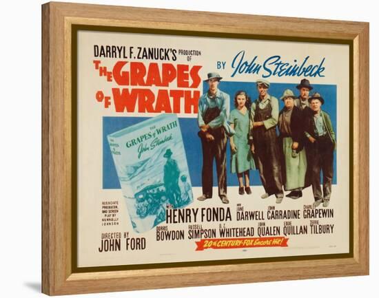 The Grapes of Wrath, 1940-null-Framed Premier Image Canvas