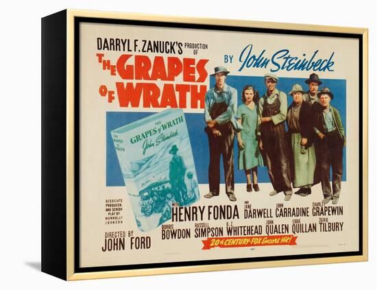 The Grapes of Wrath, 1940-null-Framed Premier Image Canvas