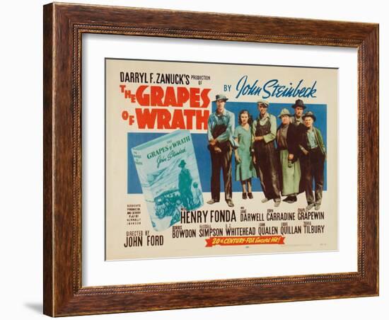 The Grapes of Wrath, 1940-null-Framed Giclee Print