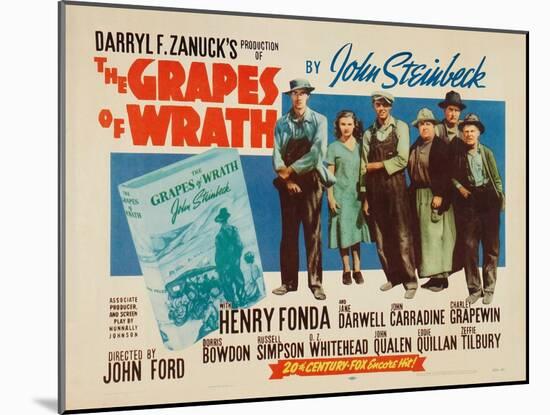 The Grapes of Wrath, 1940-null-Mounted Giclee Print