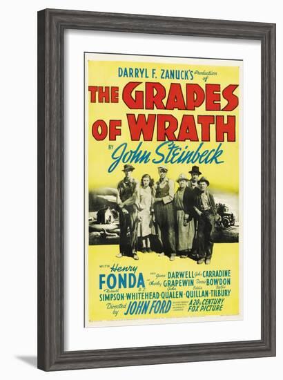 The Grapes of Wrath, Directed by John Ford, 1940-null-Framed Giclee Print