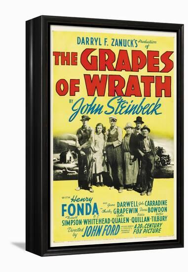 The Grapes of Wrath, Directed by John Ford, 1940-null-Framed Premier Image Canvas