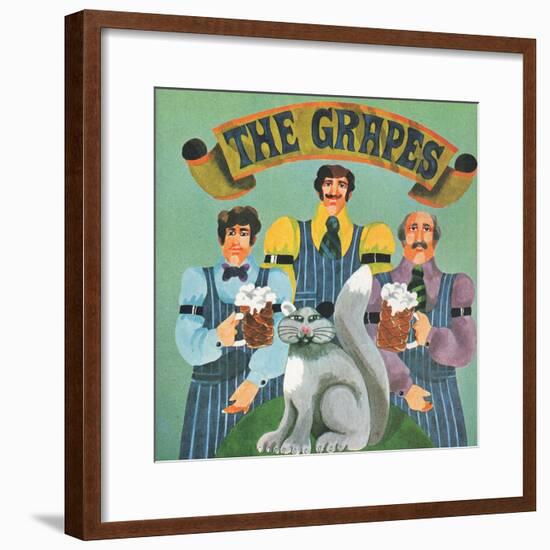 The Grapes Pub, 1970-Malcolm English-Framed Giclee Print