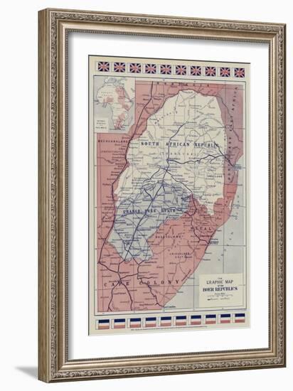 The Graphic Map of the Boer Republics-null-Framed Giclee Print