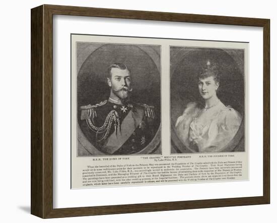 The Graphic Wedding Portraits-Sir Samuel Luke Fildes-Framed Giclee Print