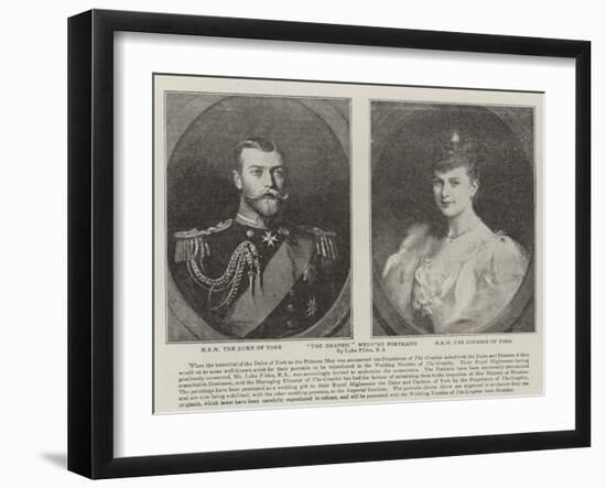 The Graphic Wedding Portraits-Sir Samuel Luke Fildes-Framed Giclee Print