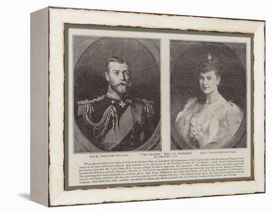 The Graphic Wedding Portraits-Sir Samuel Luke Fildes-Framed Premier Image Canvas