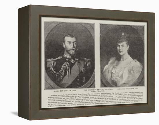 The Graphic Wedding Portraits-Sir Samuel Luke Fildes-Framed Premier Image Canvas