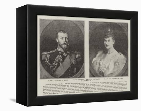 The Graphic Wedding Portraits-Sir Samuel Luke Fildes-Framed Premier Image Canvas