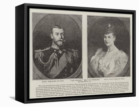 The Graphic Wedding Portraits-Sir Samuel Luke Fildes-Framed Premier Image Canvas