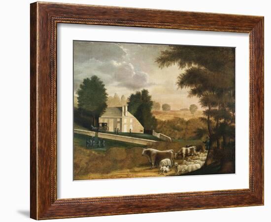 The Grave of William Penn, 1848-Jean-Baptiste-Camille Corot-Framed Giclee Print