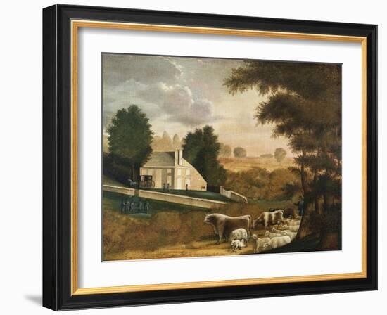 The Grave of William Penn, 1848-Jean-Baptiste-Camille Corot-Framed Giclee Print