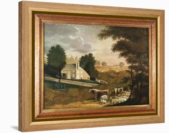 The Grave of William Penn, 1848-Edward Hicks-Framed Premier Image Canvas