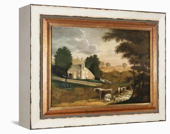 The Grave of William Penn, 1848-Edward Hicks-Framed Premier Image Canvas