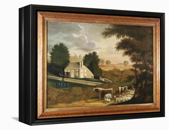 The Grave of William Penn, 1848-Edward Hicks-Framed Premier Image Canvas