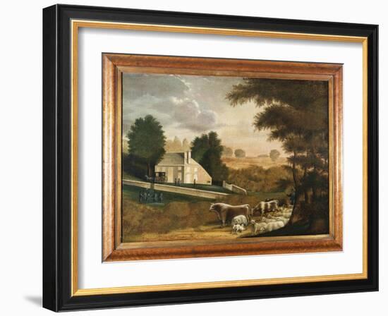 The Grave of William Penn, 1848-Edward Hicks-Framed Giclee Print