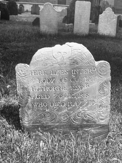 'The Grave Site of an Accused Witch Coloiohn Hathorne' Photographic ...