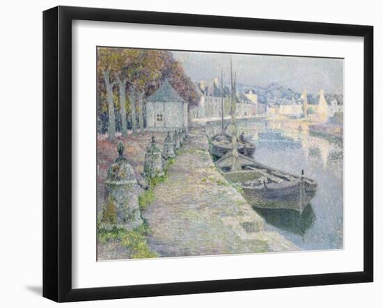 The Gravel Boats-Henri Eugene Augustin Le Sidaner-Framed Giclee Print