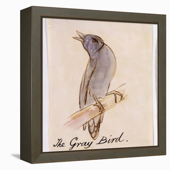 The Gray Bird-Edward Lear-Framed Premier Image Canvas