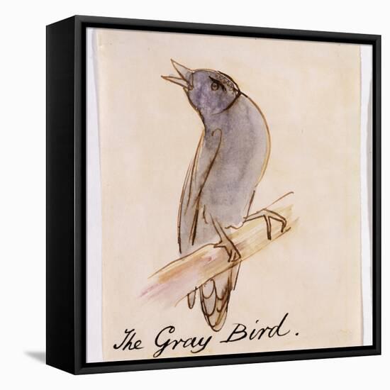 The Gray Bird-Edward Lear-Framed Premier Image Canvas