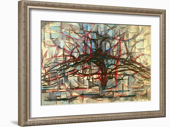 the Gray Tree 1912-Piet Mondrian-Framed Art Print