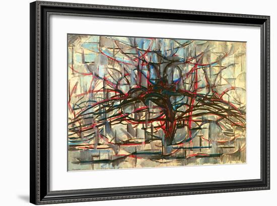 the Gray Tree 1912-Piet Mondrian-Framed Art Print