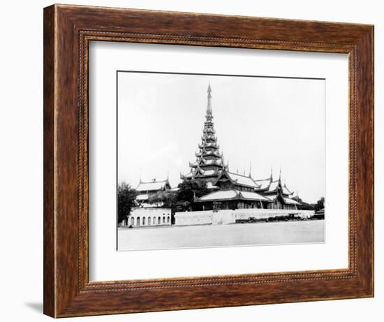 The Great Audience Hall at the King's Palace, Mandalay, C.1890-null-Framed Photographic Print