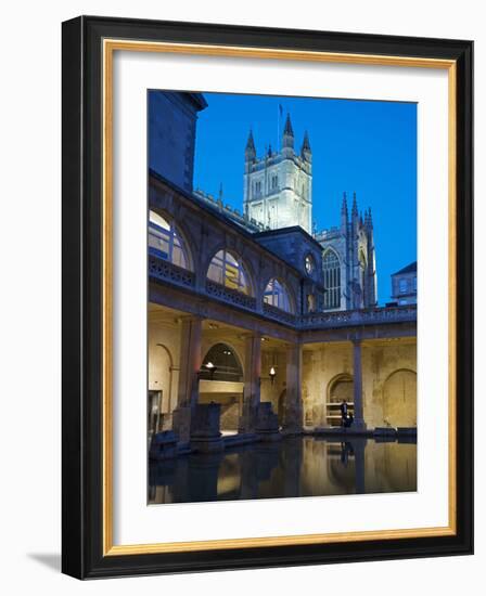 The Great Bath, Roman Baths, Bath, UNESCO World Heritage Site, Avon, England, UK, Europe-Rob Cousins-Framed Photographic Print