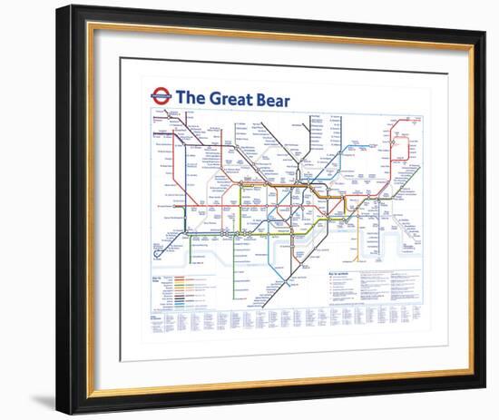 The Great Bear-Simon Patterson-Framed Giclee Print