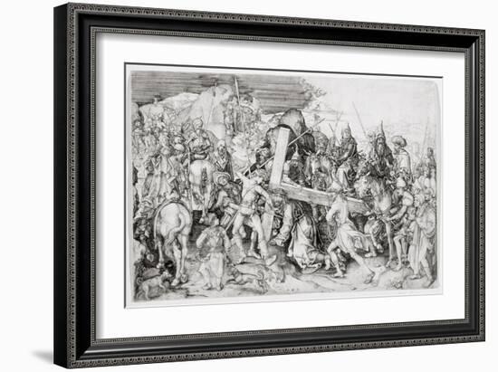 The Great Bearing of the Cross, c.1474-Martin Schongauer-Framed Giclee Print