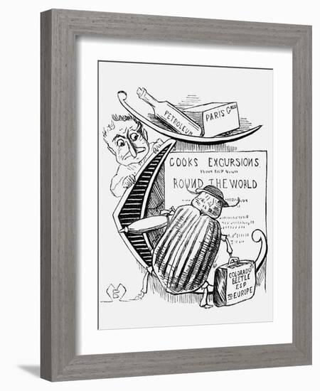 The Great Beetle Panic, 1877-Montagu Blatchford-Framed Giclee Print