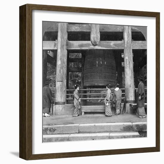 The Great Bell of Chion-In Temple, Kyoto, Japan, 1904-Underwood & Underwood-Framed Photographic Print