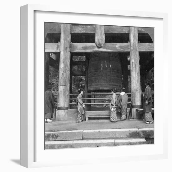 The Great Bell of Chion-In Temple, Kyoto, Japan, 1904-Underwood & Underwood-Framed Photographic Print