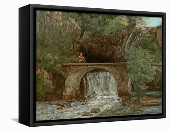 The Great Bridge, 1864-Gustave Courbet-Framed Premier Image Canvas