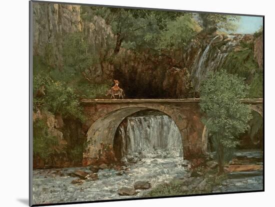 The Great Bridge, 1864-Gustave Courbet-Mounted Giclee Print