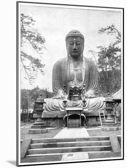 The Great Bronze Buddha, Japan, Late 19th Century-John L Stoddard-Mounted Giclee Print