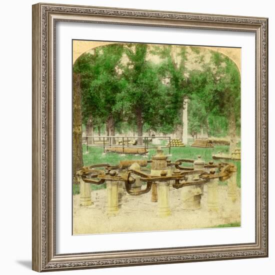 The Great Chain, Trophy Point, West Point, New York, USA, 1901-Underwood & Underwood-Framed Giclee Print