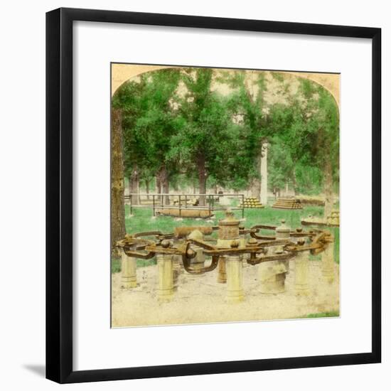 The Great Chain, Trophy Point, West Point, New York, USA, 1901-Underwood & Underwood-Framed Giclee Print