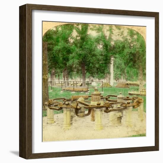 The Great Chain, Trophy Point, West Point, New York, USA, 1901-Underwood & Underwood-Framed Giclee Print