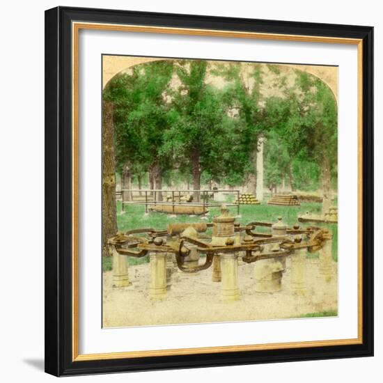 The Great Chain, Trophy Point, West Point, New York, USA, 1901-Underwood & Underwood-Framed Giclee Print