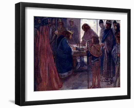 The Great Charter Was Sealed with the King's Seal, 1215-AS Forrest-Framed Giclee Print